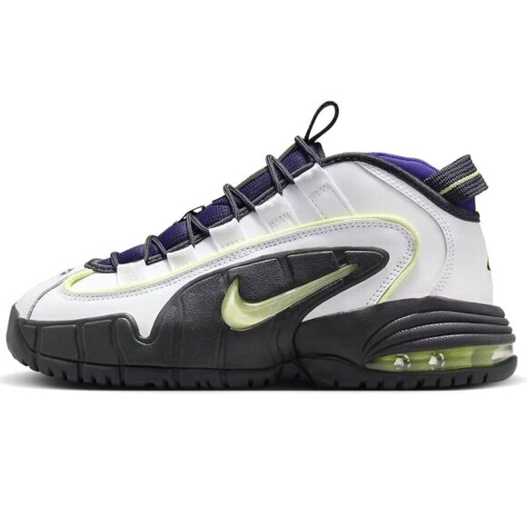 NIB Nike Air Max Penny Men's Shoes White Purple Lemon Twist Size 8 - Picture 5 of 11
